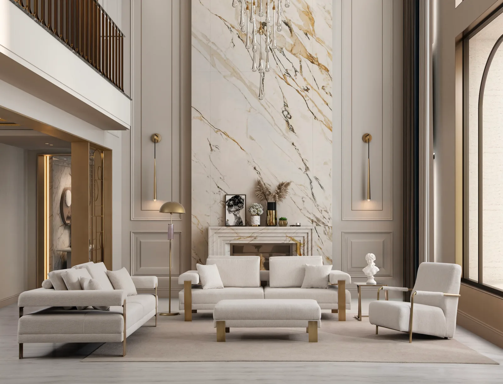 Deep Living Koltuk Takımı - Gold