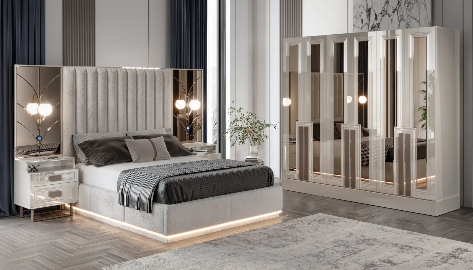 Fendi 6 Kapılı Gardrop 2